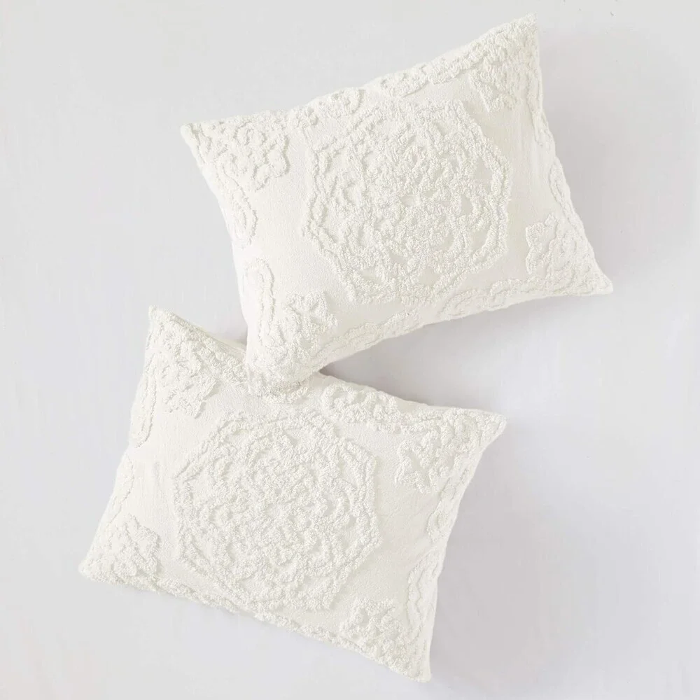 Madison Park Laetitia Coverlet Set Full/Queen Ivory 90